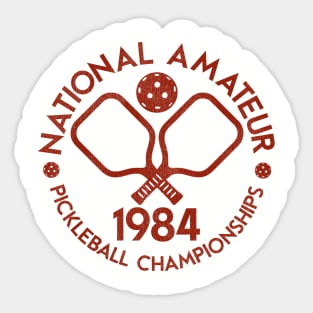 National Amateur Pickleball Championships 1984 Sticker